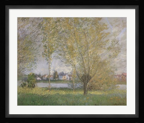Framed Willows of Vetheuil Print