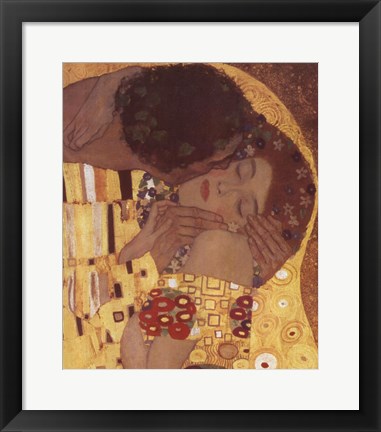 Framed Kiss, c.1908 (detail) Print