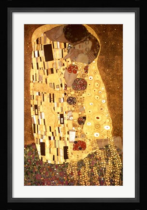 Framed Kiss, c.1908 (detail vertical 2) Print