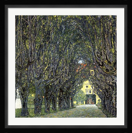 Framed Avenue of Trees in the Park at Schloss Kammer, c.1912 Print