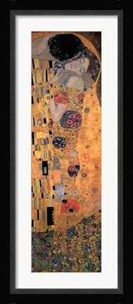 Framed Kiss, c.1908 (detail vertical 1) Print