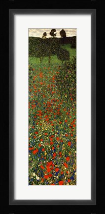 Framed Field of Poppies, c.1907 (detail) - vertical Print