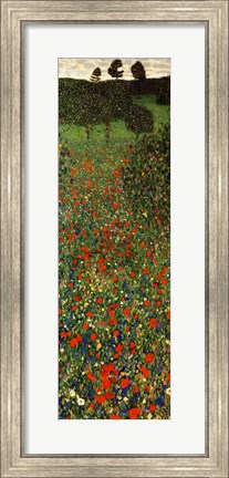 Framed Field of Poppies, c.1907 (detail) - vertical Print