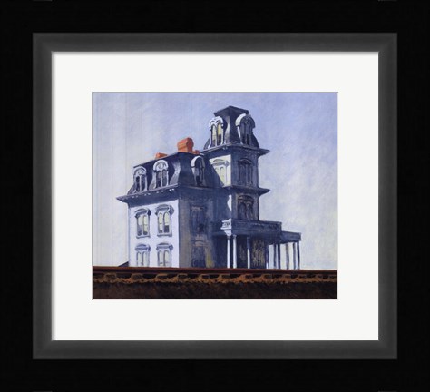 Framed House by the Railroad, 1925 Print