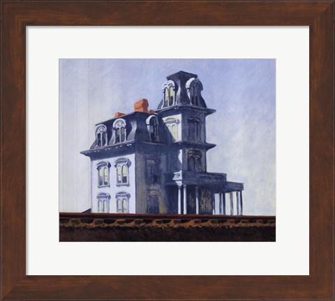 Framed House by the Railroad, 1925 Print