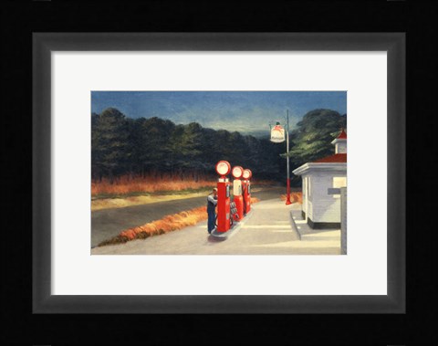 Framed Gas, 1940 Print