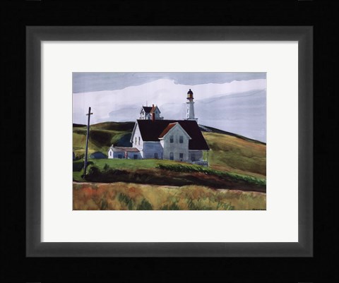 Framed Hill and Houses, Cape Elizabeth, Maine, 1927 Print