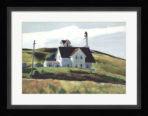 Framed Hill and Houses, Cape Elizabeth, Maine, 1927 Print