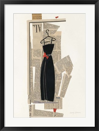 Framed Fashion Pages III Print