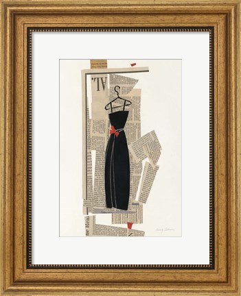 Framed Fashion Pages III Print