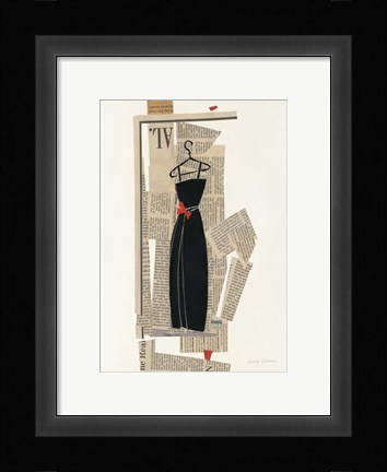Framed Fashion Pages III Print