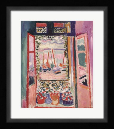 Framed Open Window, Collioure, 1905 Print