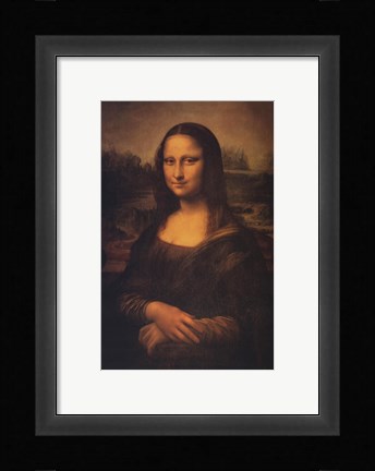 Framed Mona Lisa, c.1507 Print