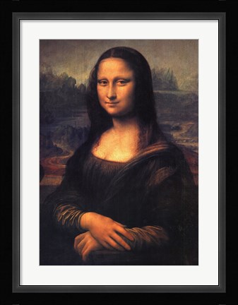 Framed Mona Lisa, c.1507 Print