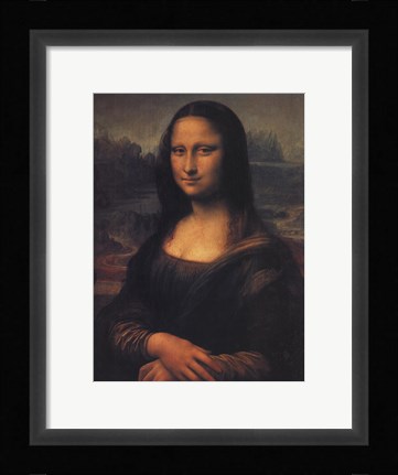 Framed Mona Lisa, c.1507 Print