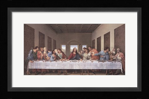Framed Last Supper Print