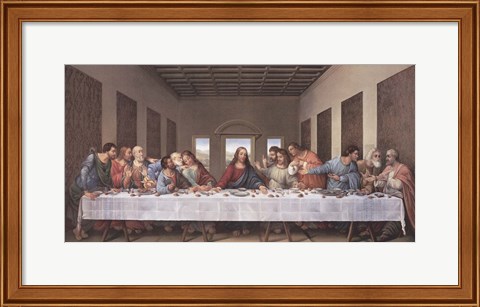 Framed Last Supper Print