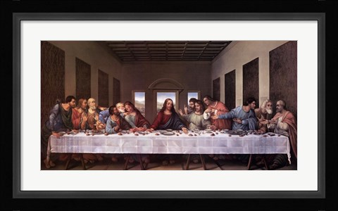 Framed Last Supper Print