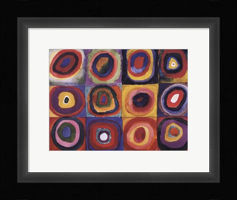 Framed Farbstudie Quadrate, c.1913 Print