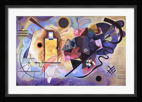 Framed Gelb, Rot, Blau, c.1925 Print