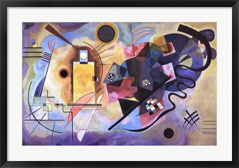 Framed Gelb, Rot, Blau, c.1925 Print