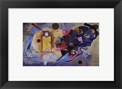 Framed Gelb, Rot, Blau, c.1925 Print