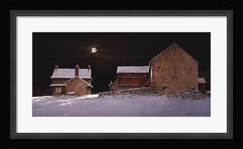 Framed Late Snow Print