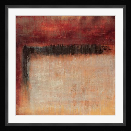 Framed Red Engine Print