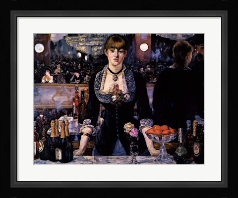 Framed Bar at the Folies-Bergere Print