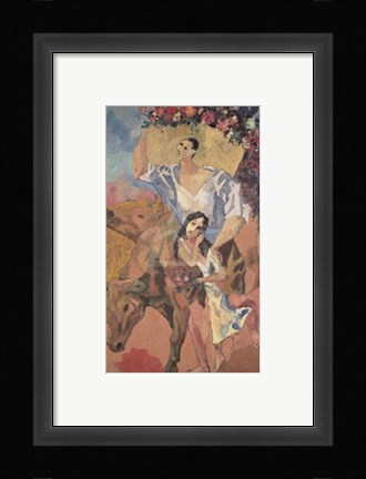 Framed Composition: The Peasants, 1906 Print