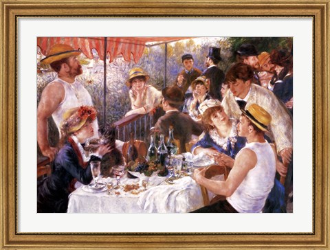 Framed Luncheon of the Boating Party Print