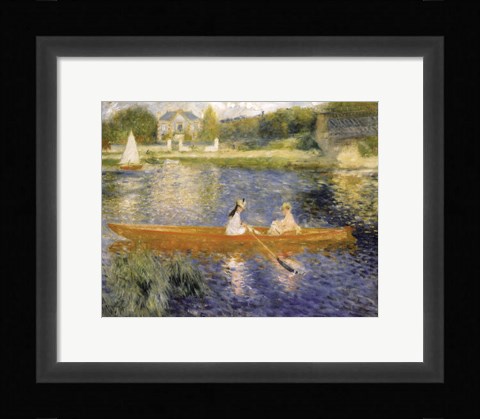Framed Boating on the Seine Print