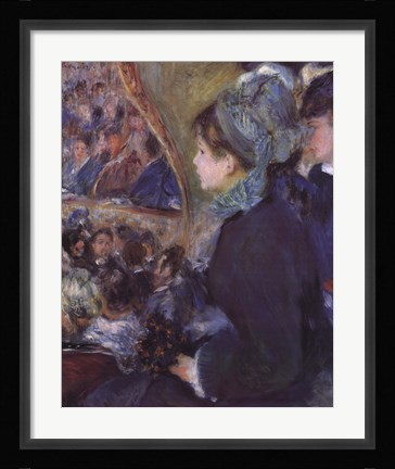 Framed At the Theatre (La Premiere Sortie) Print