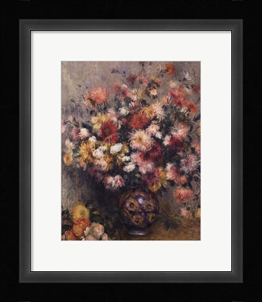 Framed Dahlias Print