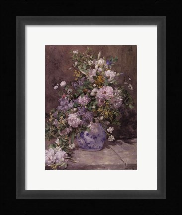 Framed Spring Bouquet, 1866 Print