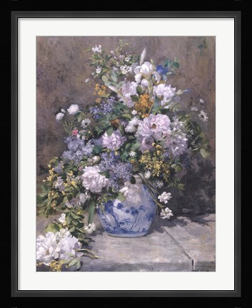 Framed Spring Bouquet, 1866 Print