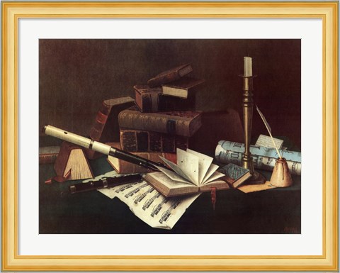 Framed Music and Literature Print