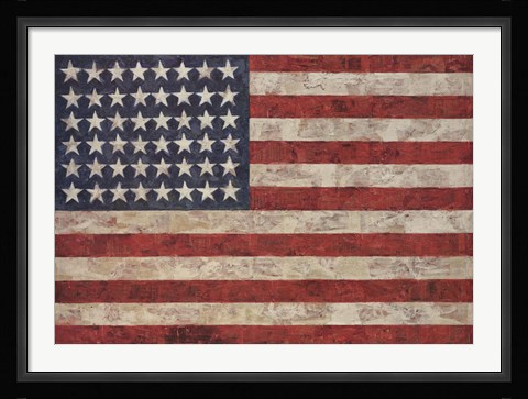 Framed Flag, 1954 Print