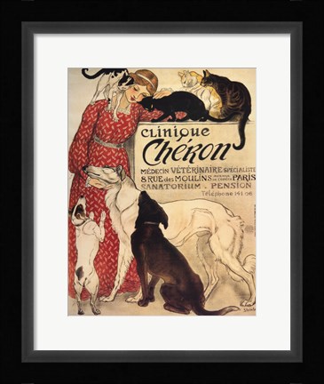 Framed Clinique Cheron Print