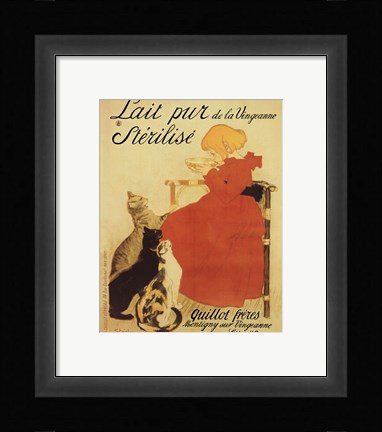 Framed Lait Sterilise Print