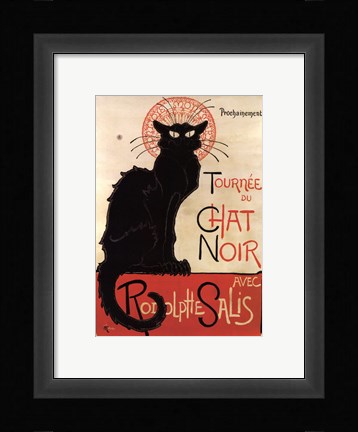 Framed Tournee du Chat Noir Print