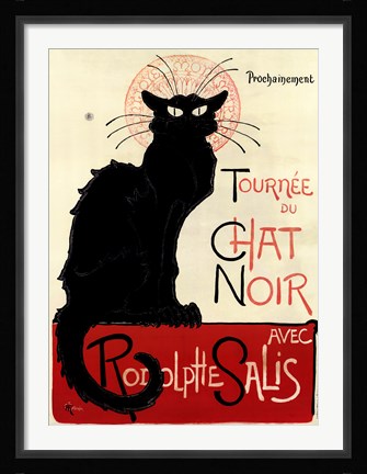 Framed Tournee du Chat Noir Print