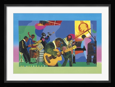 Framed Jammin' at the Savoy Print