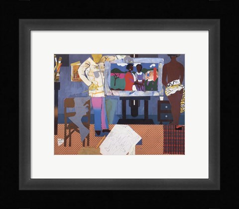 Framed Profile/Part II, The Thirties: Artist with Painting and Model, 1981 Print