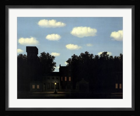 Framed Empire of Light II, 1950 Print