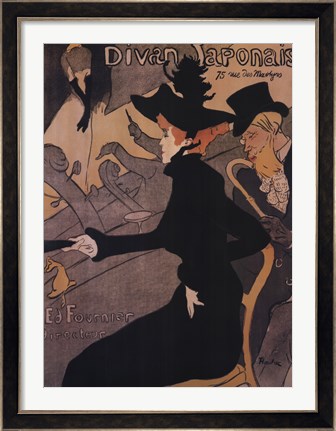 Framed Le Divan Japonais Print