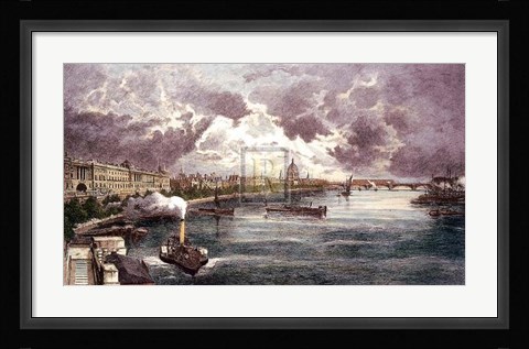 Framed St Paul's Pm Print