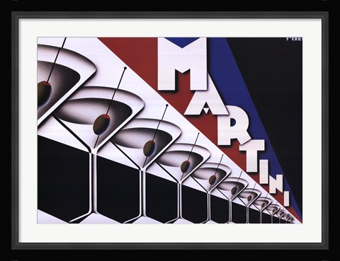 Framed Martini Print