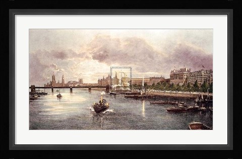 Framed Westminster Pm Print