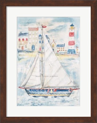 Framed About to Sail Print